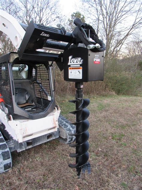 lowe skid steer auger|skid steer auger extension.